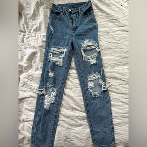 Ripped Dark Wash Jeans